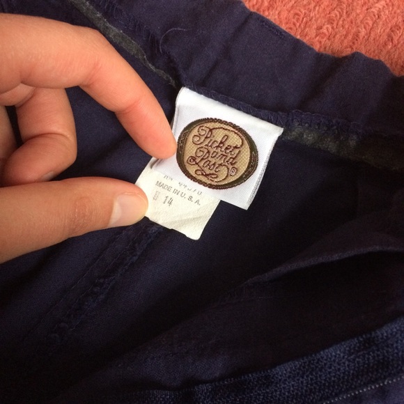 Vintage Blue Cotton Shorts - Picture 4 of 8